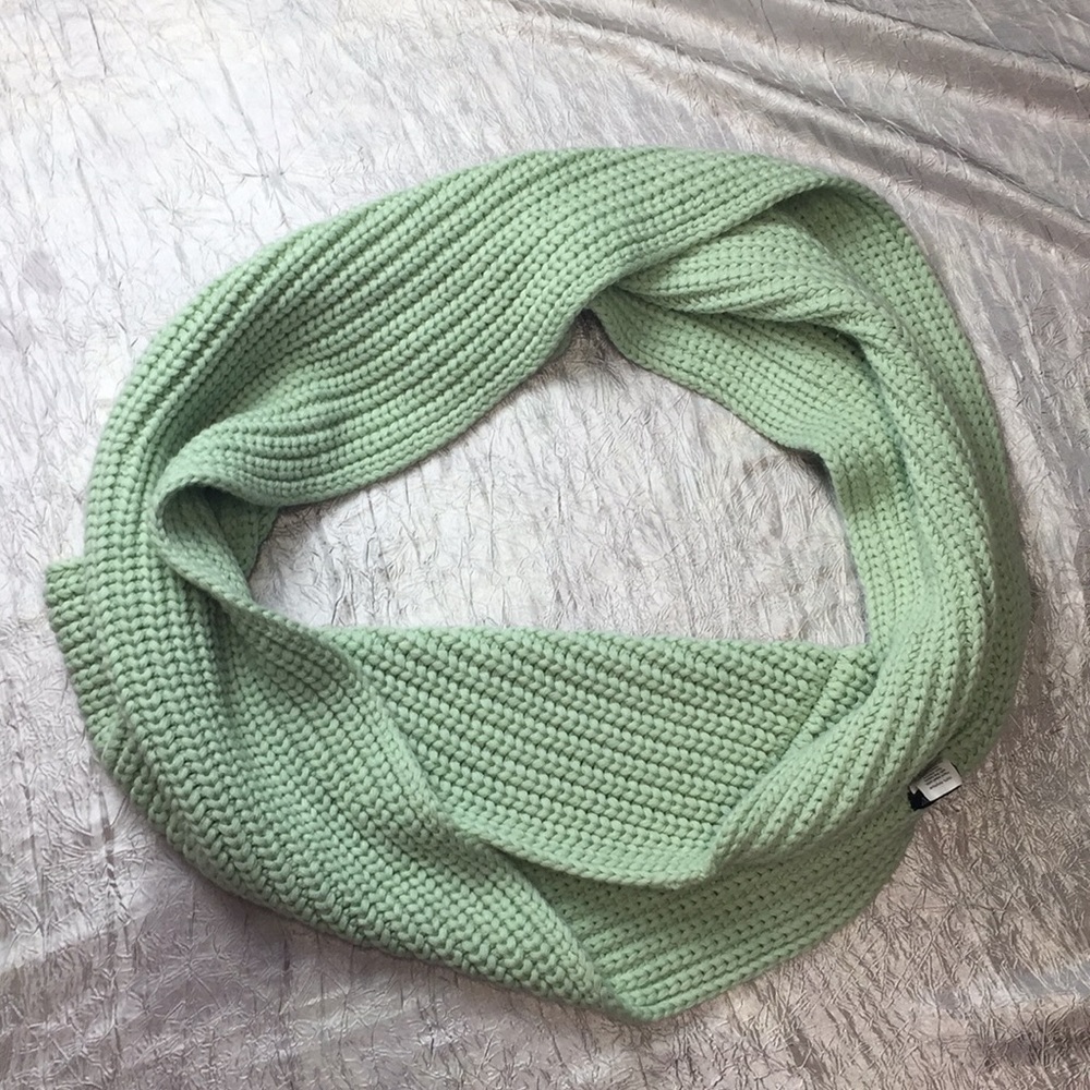 JCrew Mint green infinity knit scarf